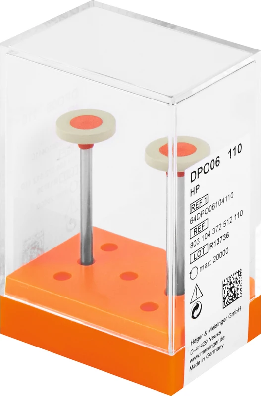 116320 - Diamantpolierer DPO03/06 - Packung 2 Stück grau, HP, Figur 372, 2,5 mm, ISO 110 116320 - Diamantpolierer DPO03/06 - Packung 2 Stück grau, HP, Figur 372, 2,5 mm, ISO 110