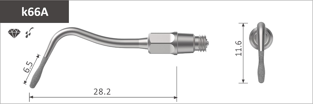 Stück, k66A Diamantierte Endo Spitze in Knospenform Stück, k66A Diamantierte Endo Spitze in Knospenform