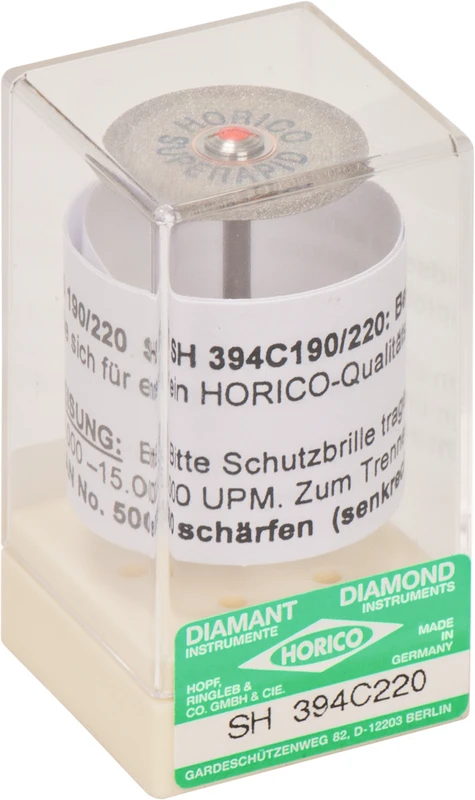 Stück doppelseitig, flexibel, rot fein, HP, Figur 394, 0,19 mm, ISO 220