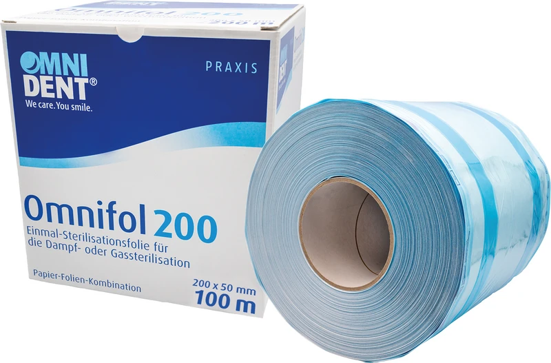 Rolle 100 m, 200 x 50 mm, mit Seitenfalte