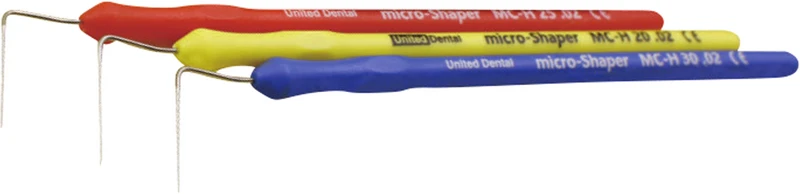 218631 - Micro Shaper - Packung 3 Stück 21 mm, ISO 20 gelb, ISO 25 rot, ISO 30 blau, Taper 02