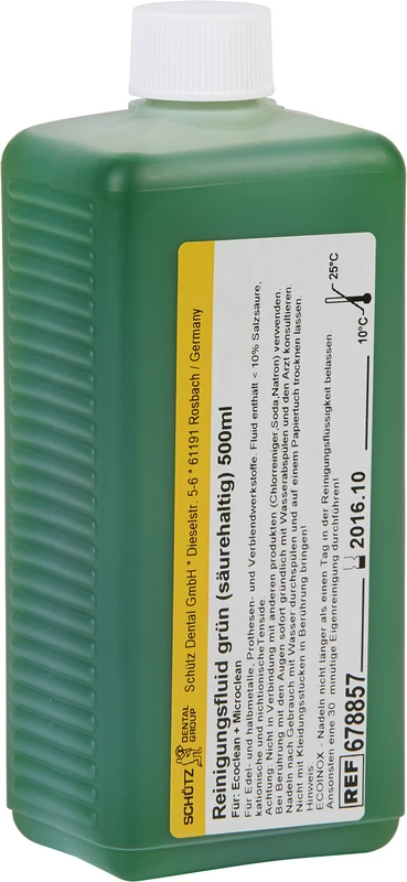 Flasche 500 ml, grün säurehaltig