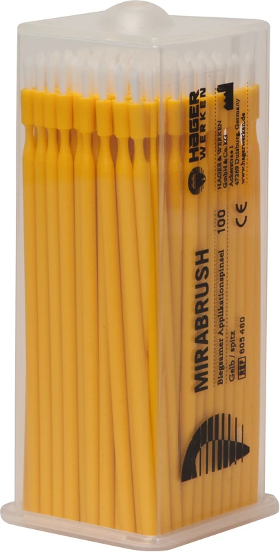 Packung 100 Stück gelb, 11 cm, spitz