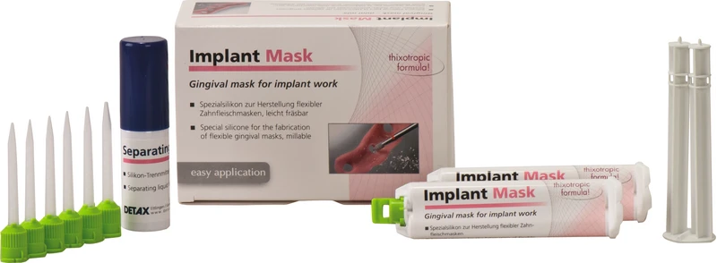 Packung 2 x 10 ml Doppelkartusche mini-mix 1:1 Implant Mask, Zubehör Packung 2 x 10 ml Doppelkartusche mini-mix 1:1 Implant Mask, Zubehör