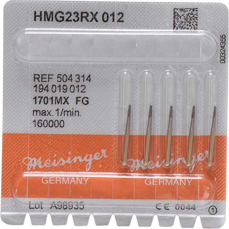 48813 - Kronentrenner HM G23RX - Packung 5 Stück Kreuzverzahnung, FG, Figur 194, 4,1 mm, ISO 012