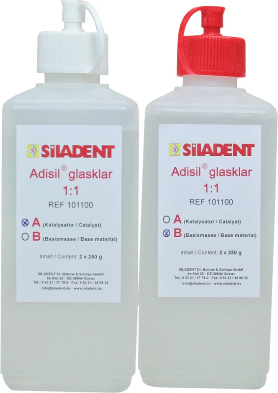 Packung 0,25 kg Flasche A, 0,25 kg Flasche B Packung 0,25 kg Flasche A, 0,25 kg Flasche B