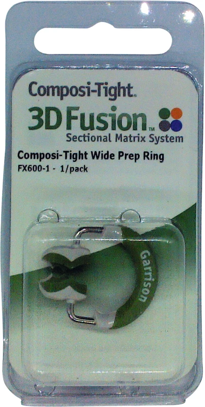 Stück 3D Fusion Wide Prep Ring grün, breit