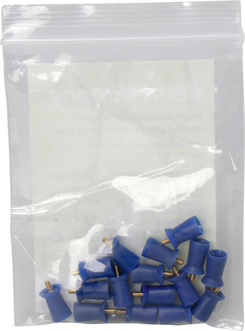 Packung 24 Stück blau, Kelch, aufschraubbar, weich