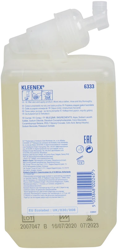 Karton 6 x 1 Liter Kartusche transparent