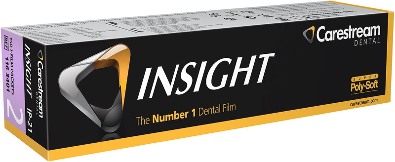 25986 - INSIGHT Periapical Film - SUPER Poly-Soft Packung 150 Einzelfilme 3,1 x 4,1 cm, IP-21