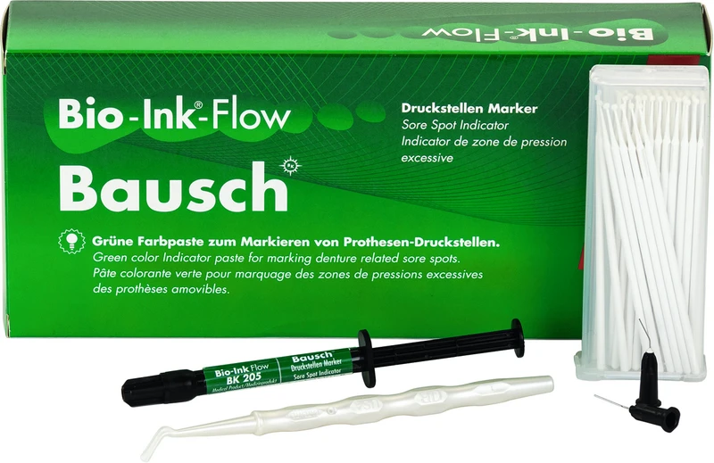 Kit 1 ml Farbpaste, 1 Halterung für Auftragpinsel, 50 Applikatoren, 10 Einweg-Kanülen Kit 1 ml Farbpaste, 1 Halterung für Auftragpinsel, 50 Applikatoren, 10 Einweg-Kanülen