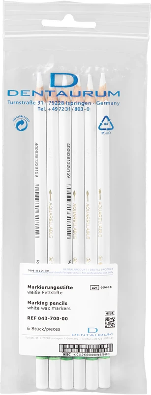 Packung 6 Stück weiß
